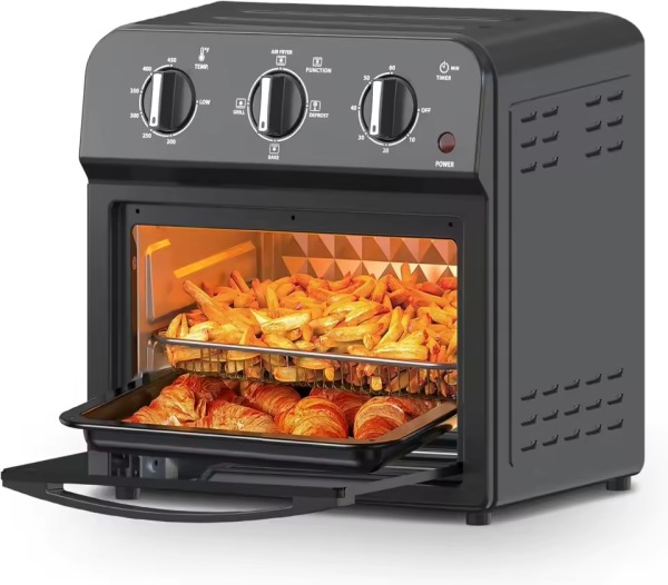 13QT Family-Size Air Fryer Toaster Oven Combo with 360° Convection